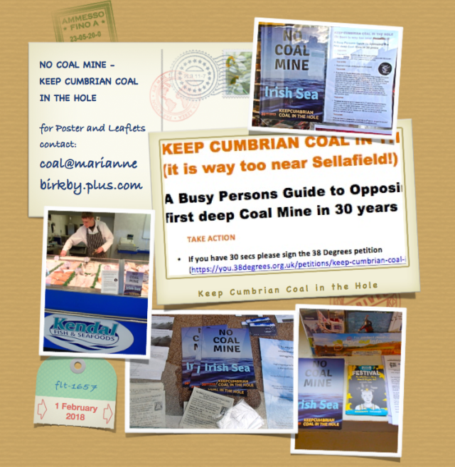 Leafletting Keep Cumbrian Coal in the Hole